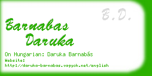 barnabas daruka business card